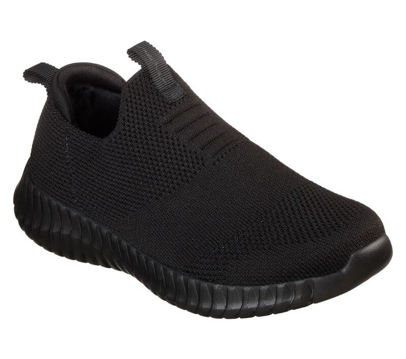 Skechers Elite Flex - Wasick - Boys Slip On Shoes Black [AU-KQ9276]